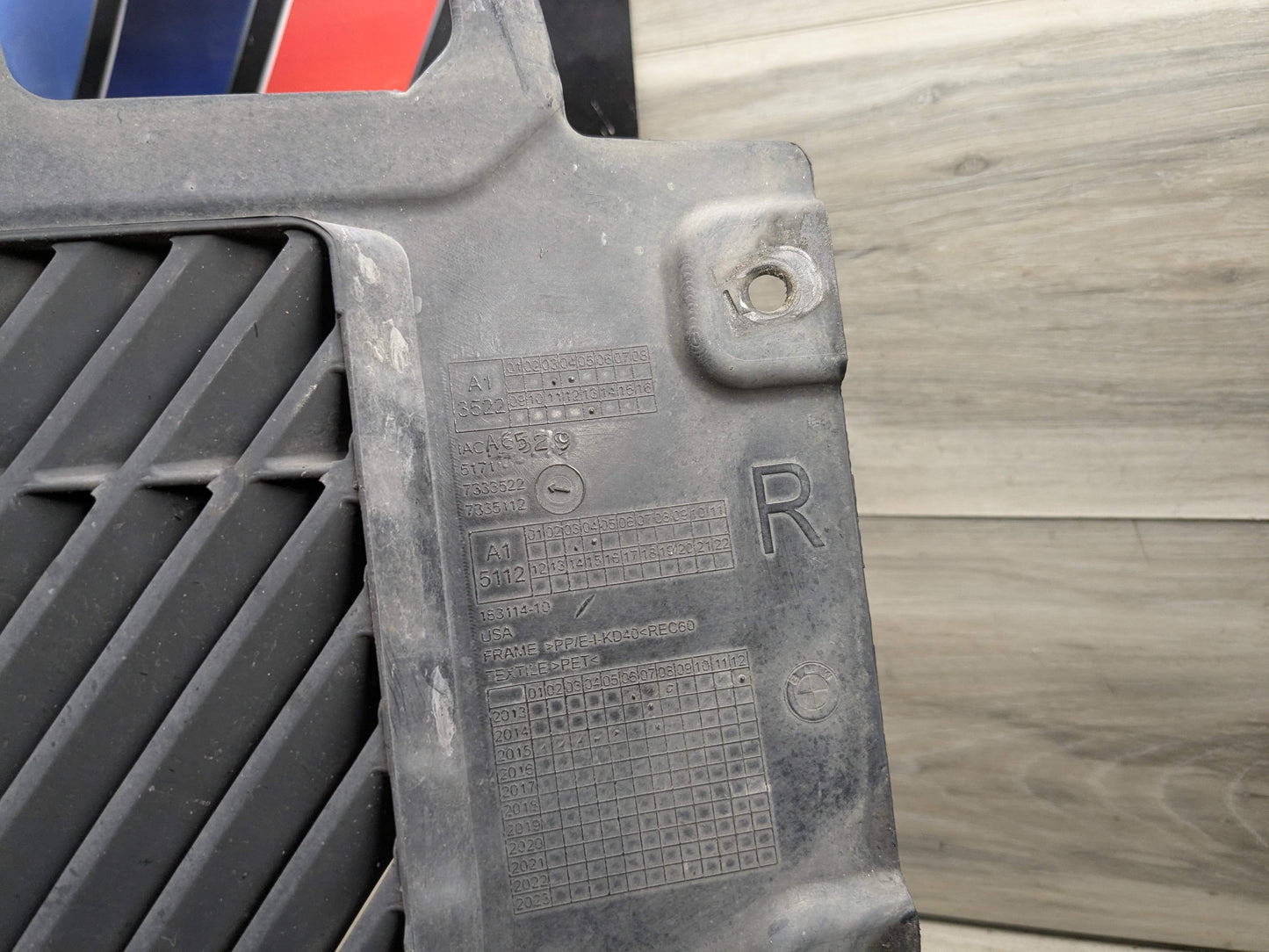 15-19 OEM BMW F16 F86 X6 X6M Right Passenger Fender Liner Wheel Splash Shield