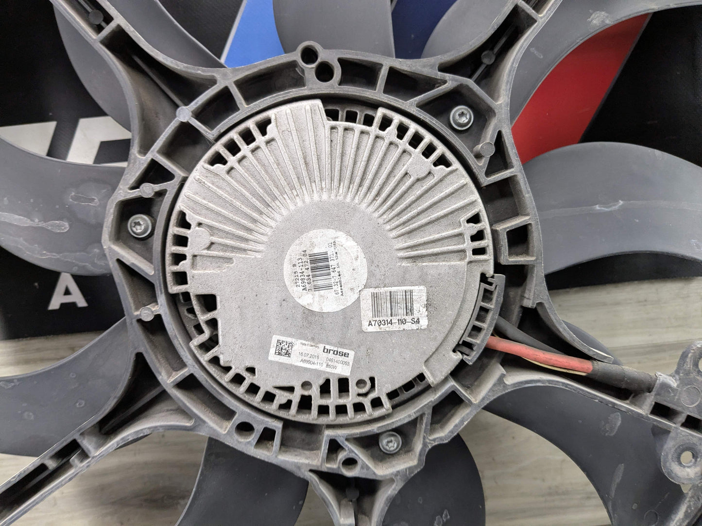 OEM BMW F15 F16 F85 F86 X5 X6 N63 S63 Radiator Cooling Fan Shroud Motor 850W