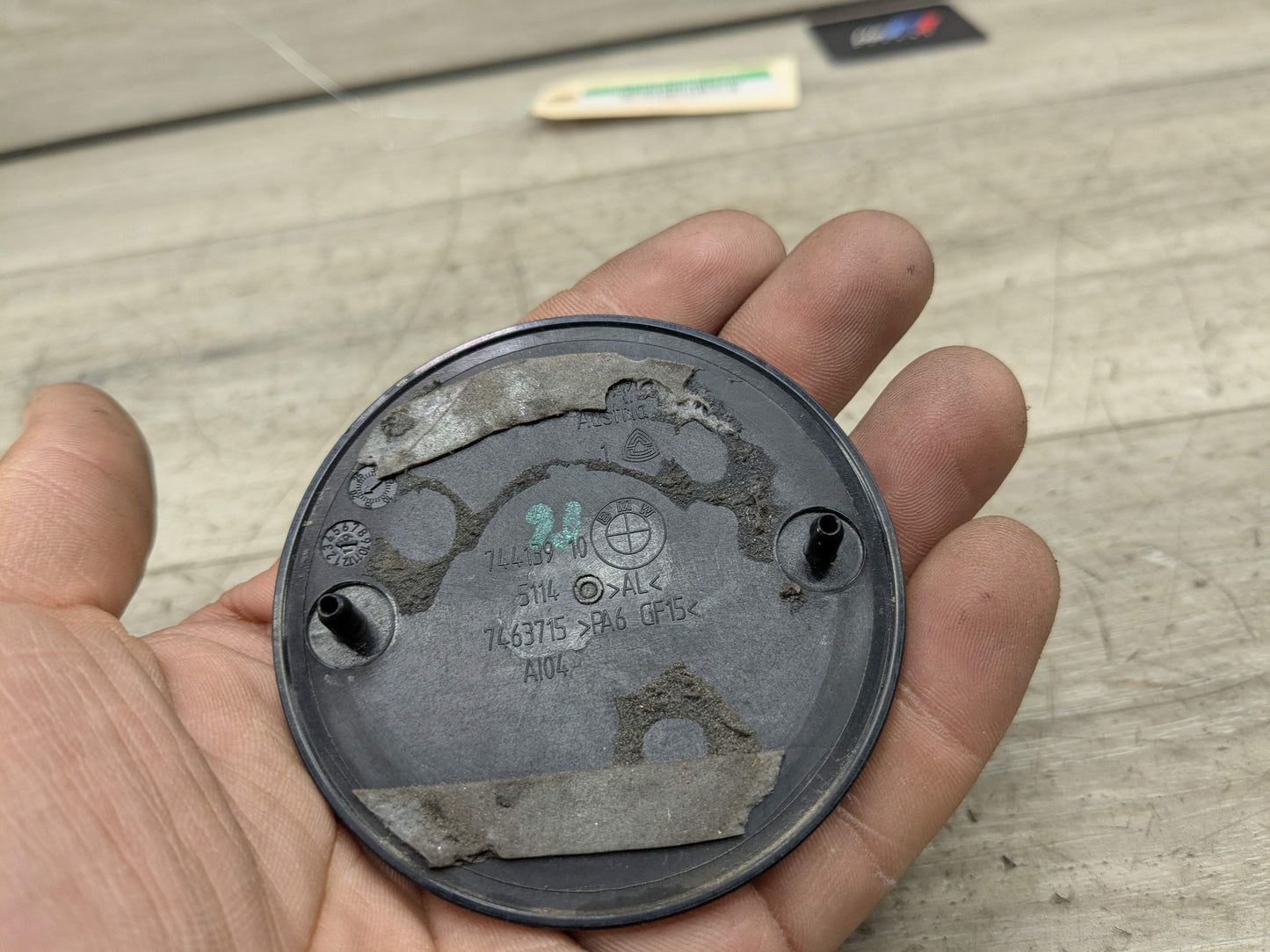 Genuine OEM BMW F39 F90 G20 G30 G80 M3 Bumper Hood Trunk Rear Round Emblem 74mm