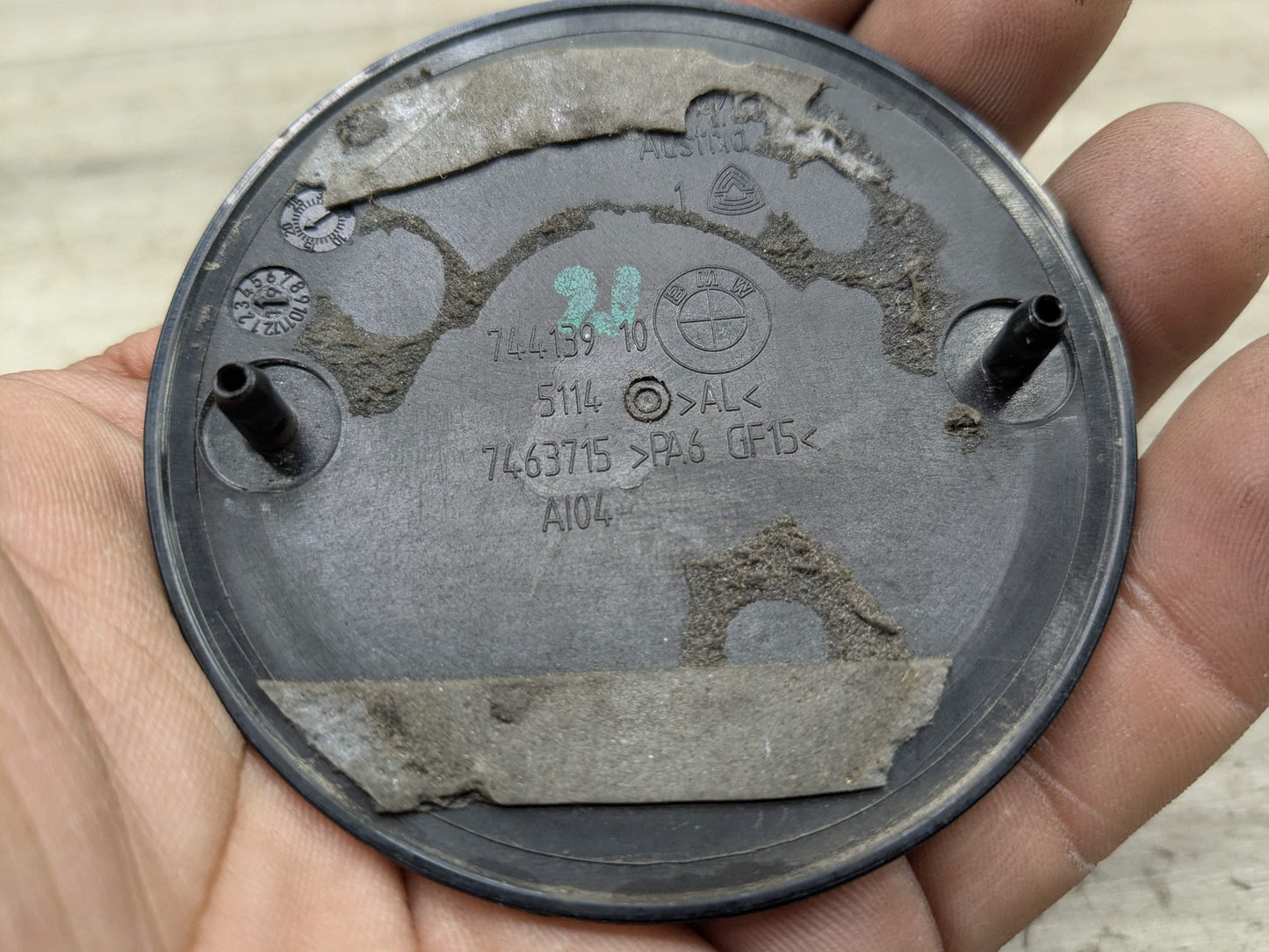 Genuine OEM BMW F39 F90 G20 G30 G80 M3 Bumper Hood Trunk Rear Round Emblem 74mm