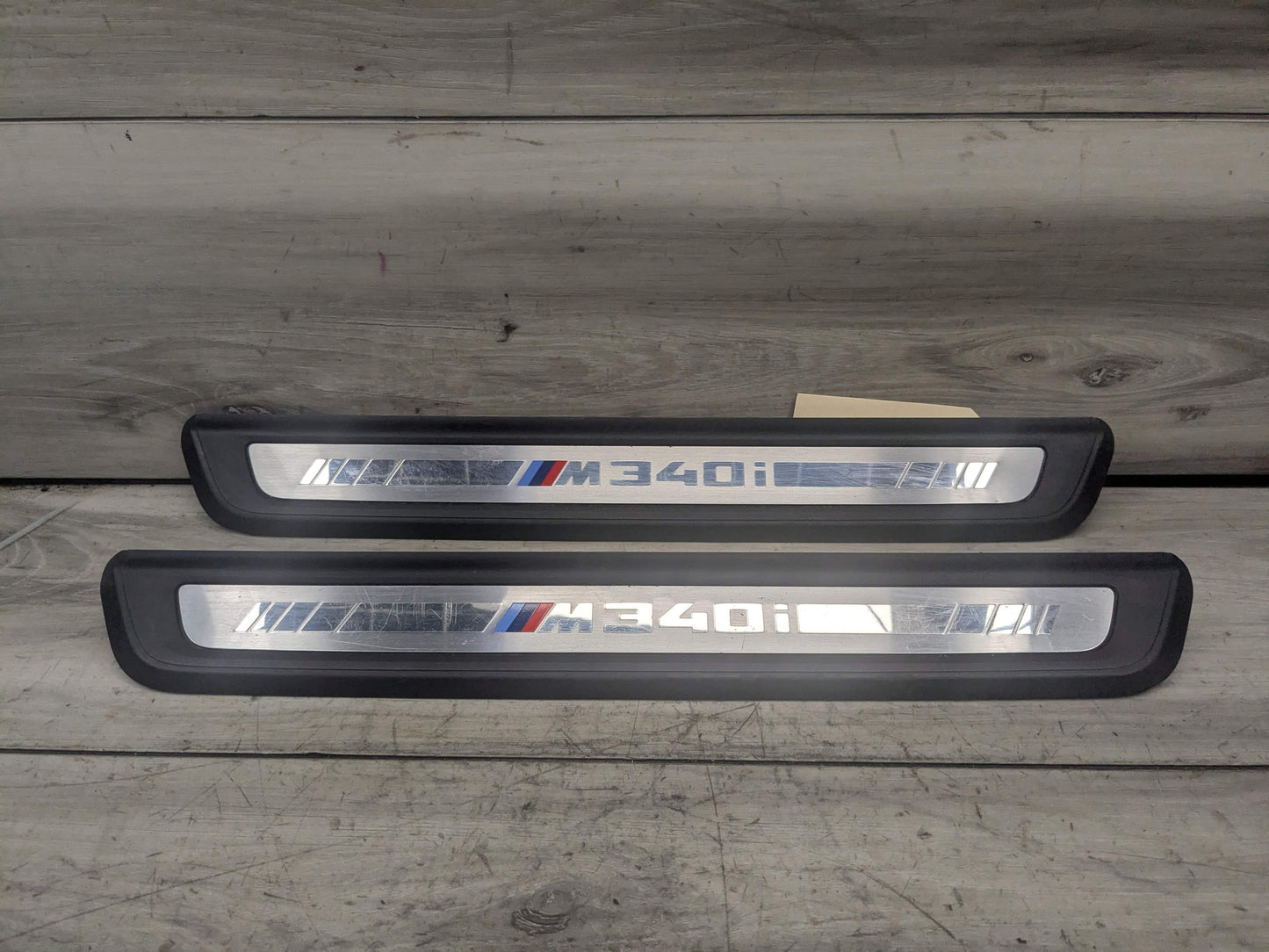 19-21 OEM BMW G20 G21 M340i Front Left Right Door Sill Plate Molding Trim PAIR