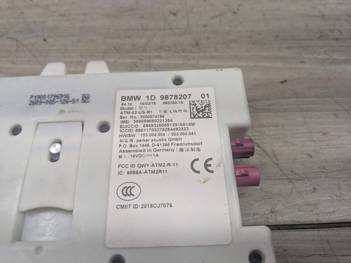 OEM BMW F44 G01 G05 G12 G20 G26 G30 G80 G82 M3 M4 Telematics Control Module Unit