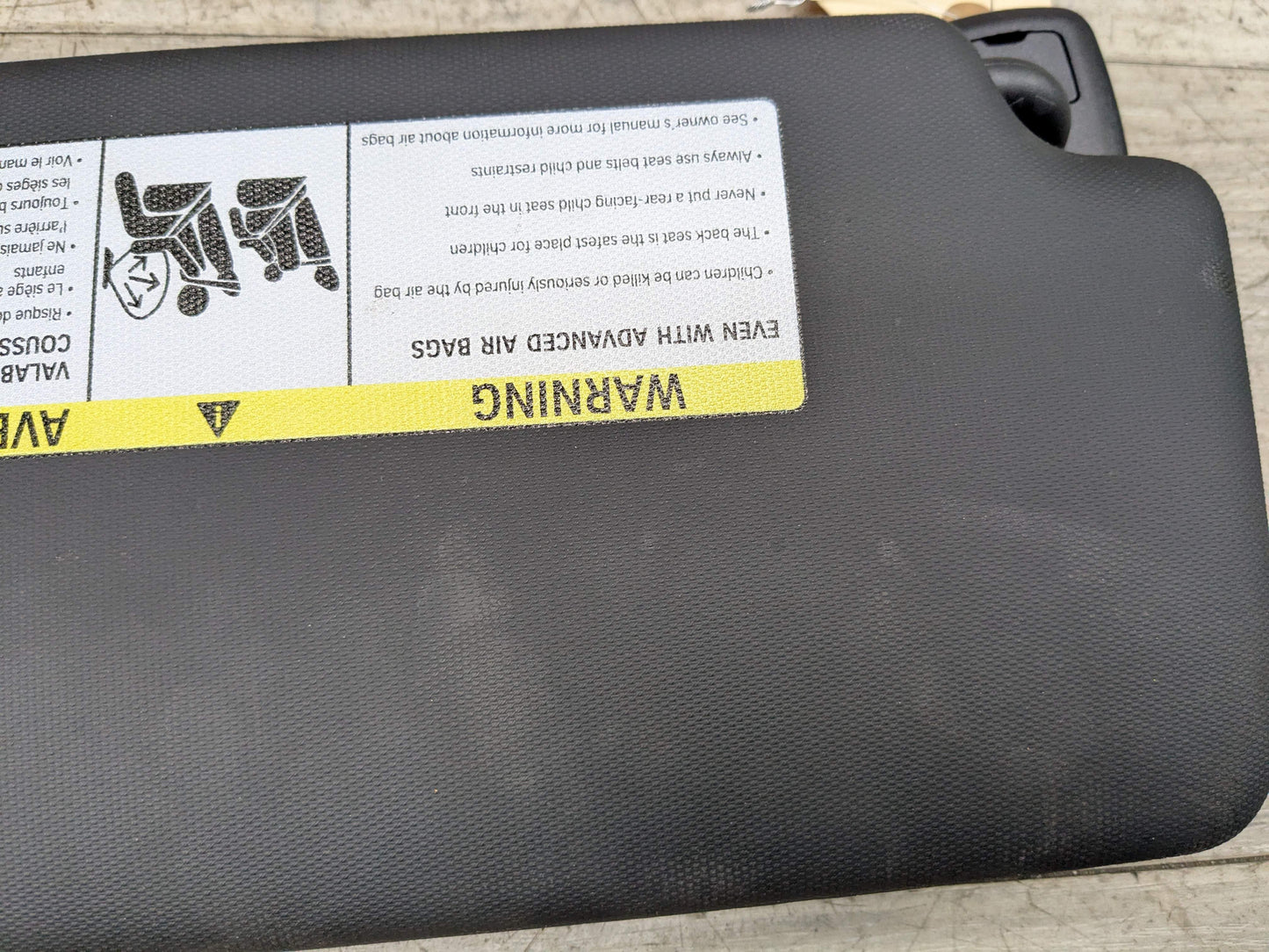 19-24 OEM BMW G20 G80 330 M340 M3 Right Passenger Side Interior Sun Visor Black
