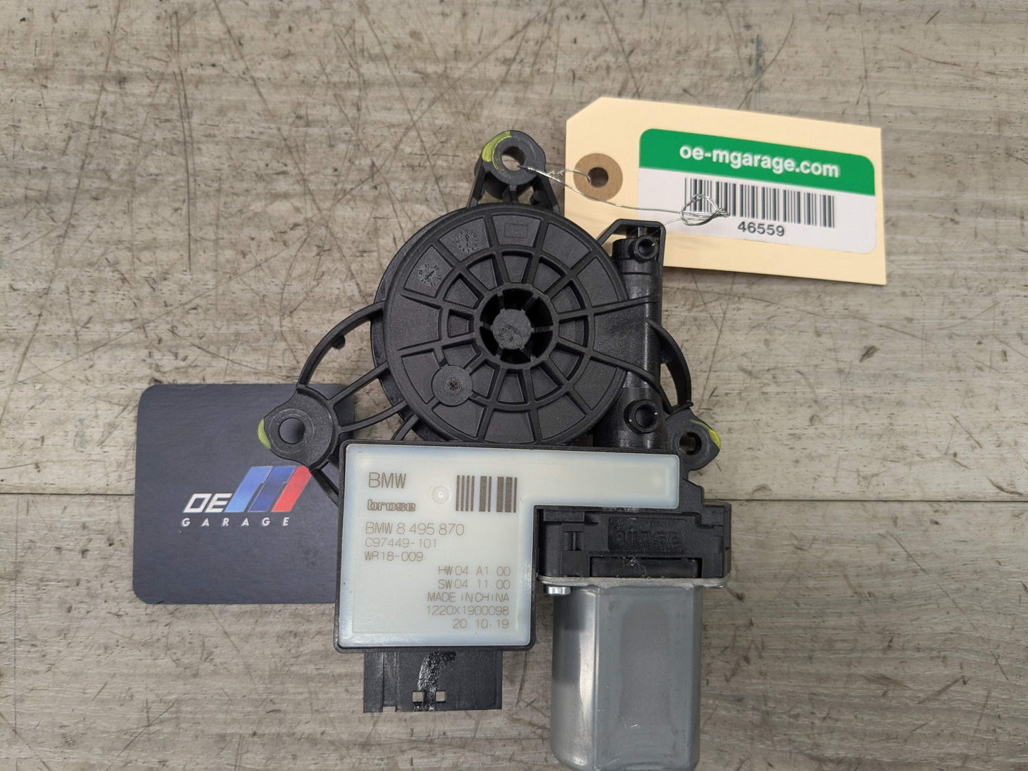 OEM BMW G20 G80 330 M340 M3 Front Right Passenger Door Window Regulator Motor