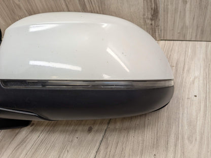 14-18 OEM BMW F15 X5 Left Driver Side Mirror Assembly Auto Dip Heated White