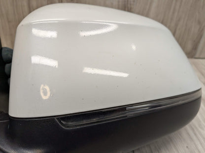 14-18 OEM BMW F15 X5 Left Driver Side Mirror Assembly Auto Dip Heated White