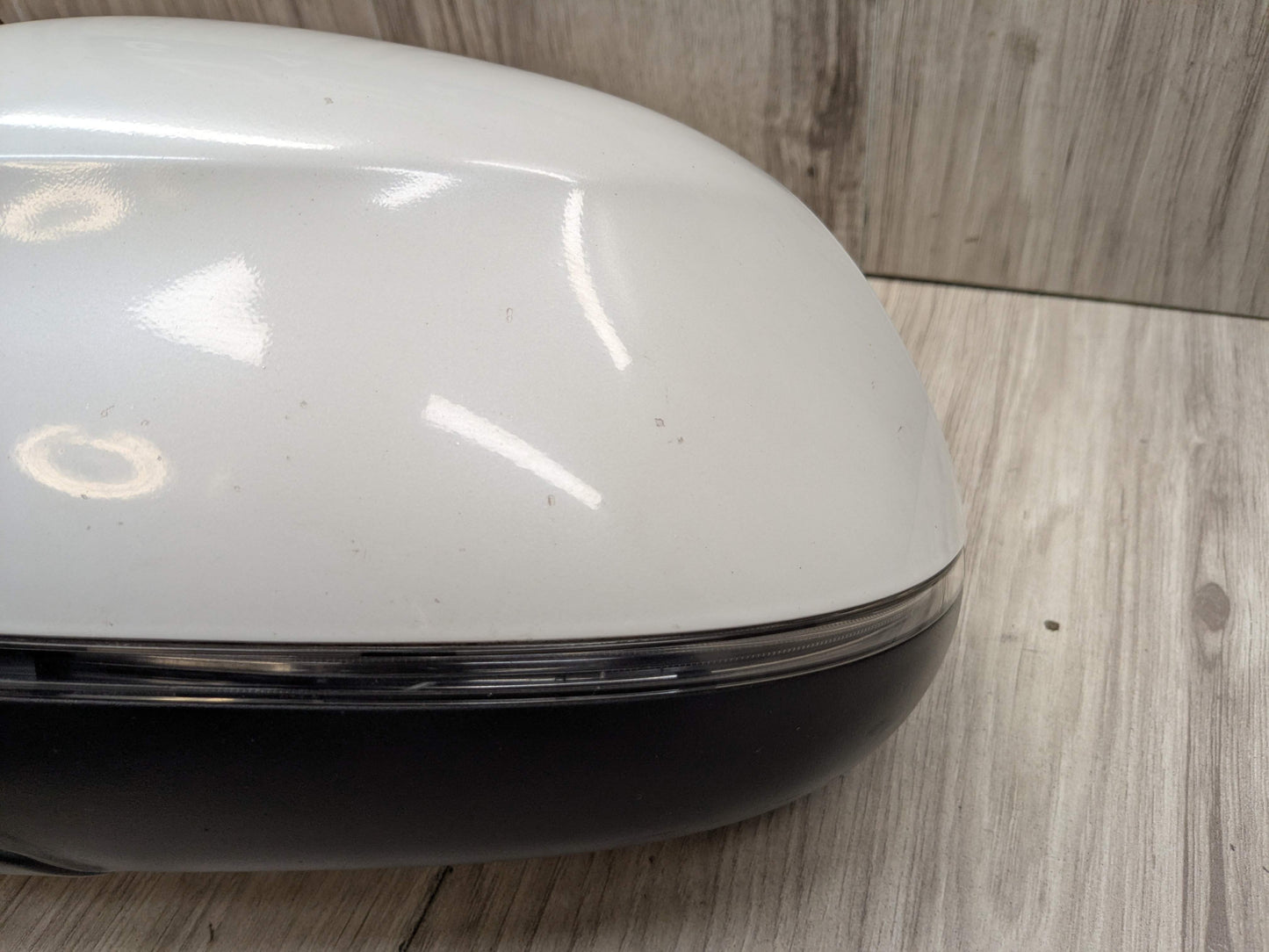 14-18 OEM BMW F15 X5 Left Driver Side Mirror Assembly Auto Dip Heated White