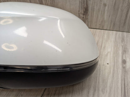 14-18 OEM BMW F15 X5 Left Driver Side Mirror Assembly Auto Dip Heated White