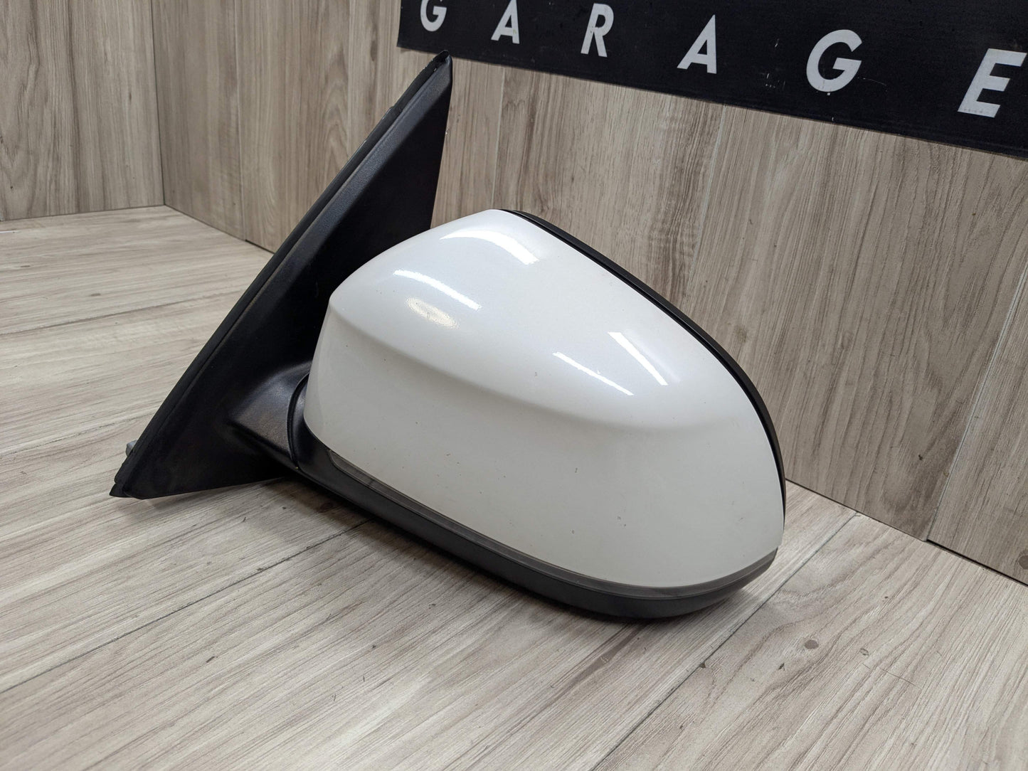 14-18 OEM BMW F15 X5 Left Driver Side Mirror Assembly Auto Dip Heated White