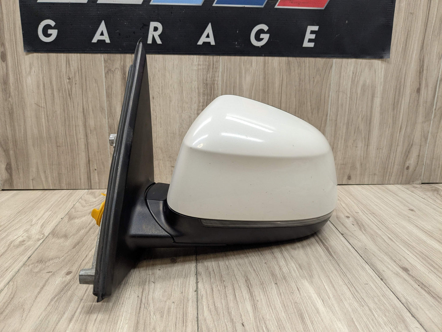 14-18 OEM BMW F15 X5 Left Driver Side Mirror Assembly Auto Dip Heated White