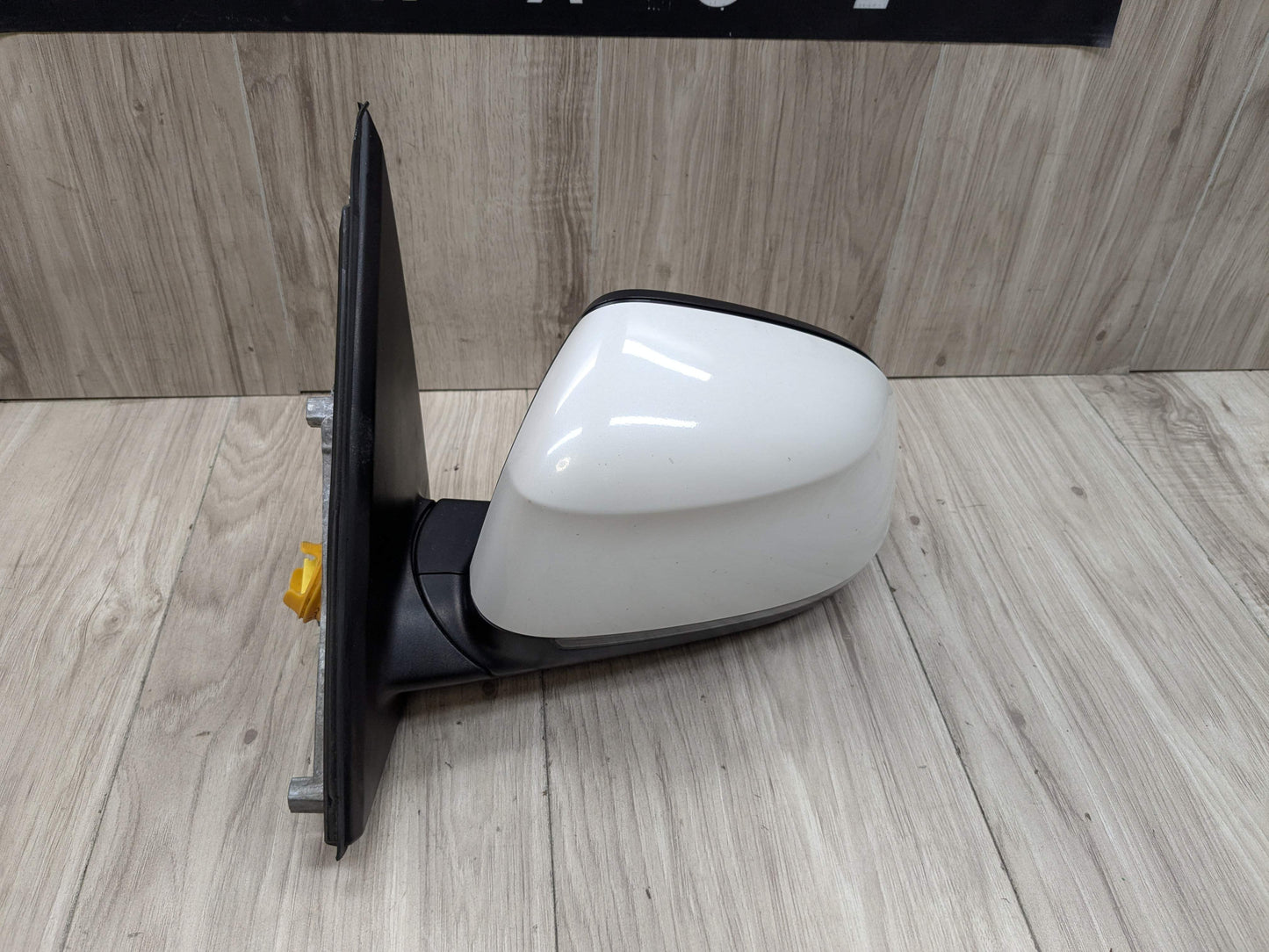 14-18 OEM BMW F15 X5 Left Driver Side Mirror Assembly Auto Dip Heated White