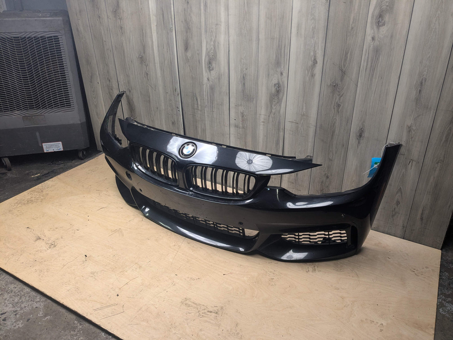 *14-20 OEM BMW F32 F33 F36 M Sport Front Bumper Cover Panel w/ Grilles Black 475