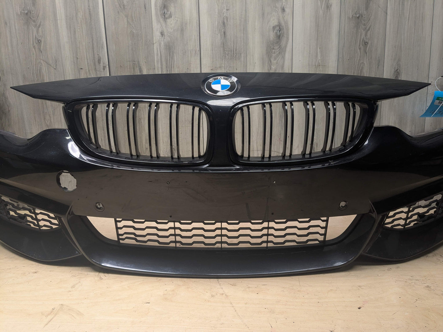 *14-20 OEM BMW F32 F33 F36 M Sport Front Bumper Cover Panel w/ Grilles Black 475