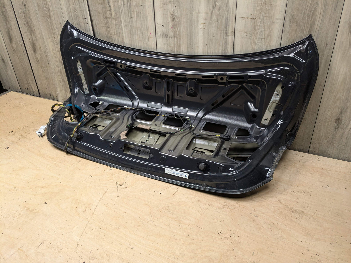 14-20 OEM BMW F32 428 430 435 440 Rear Trunk Lid Panel Deck Shell Black 475
