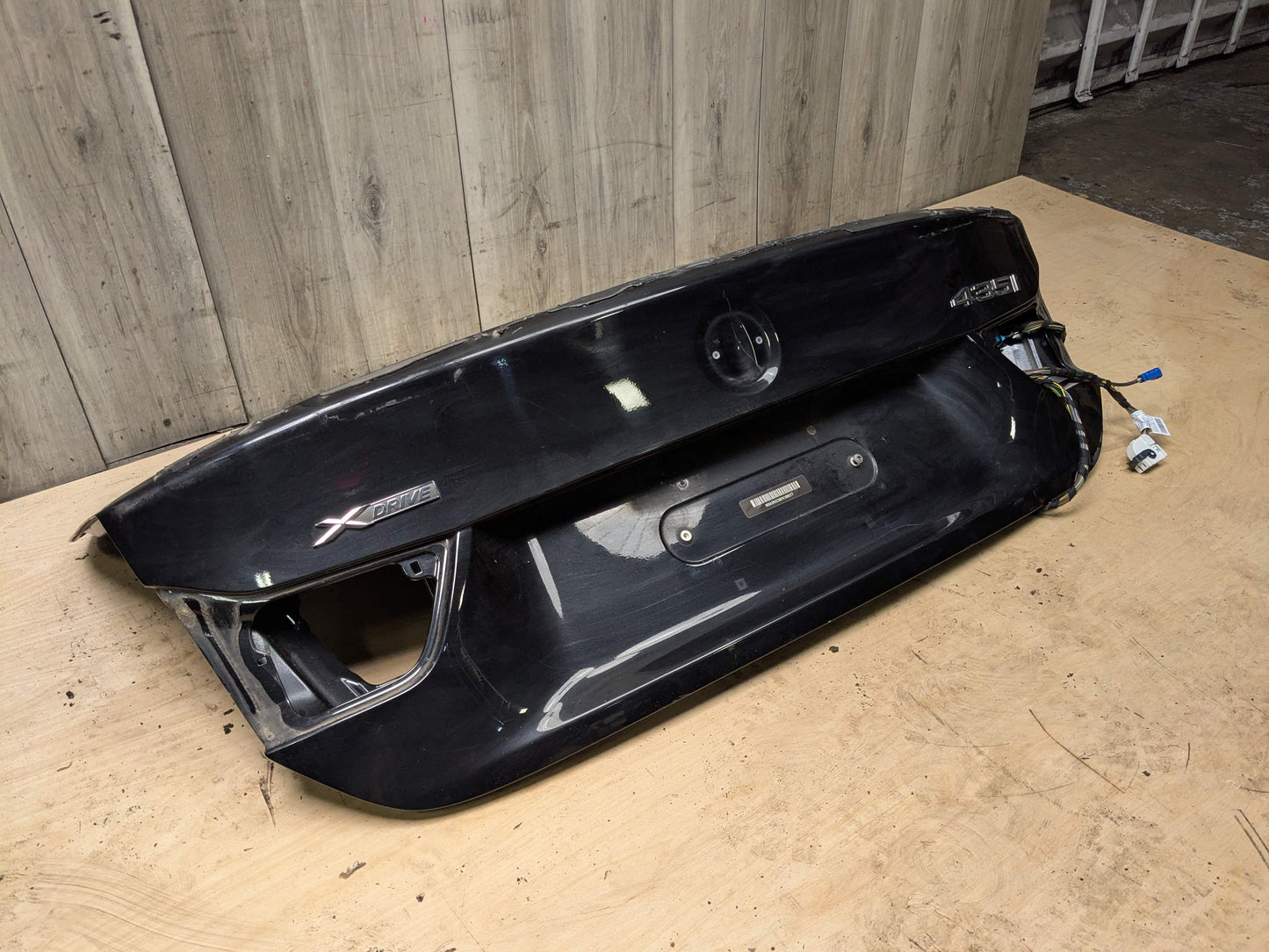 14-20 OEM BMW F32 428 430 435 440 Rear Trunk Lid Panel Deck Shell Black 475