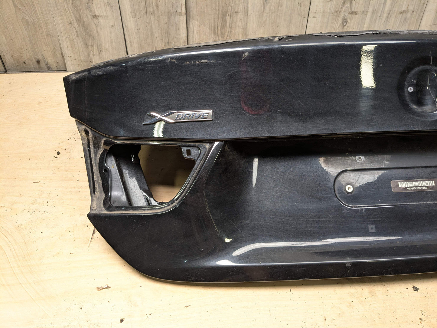 14-20 OEM BMW F32 428 430 435 440 Rear Trunk Lid Panel Deck Shell Black 475