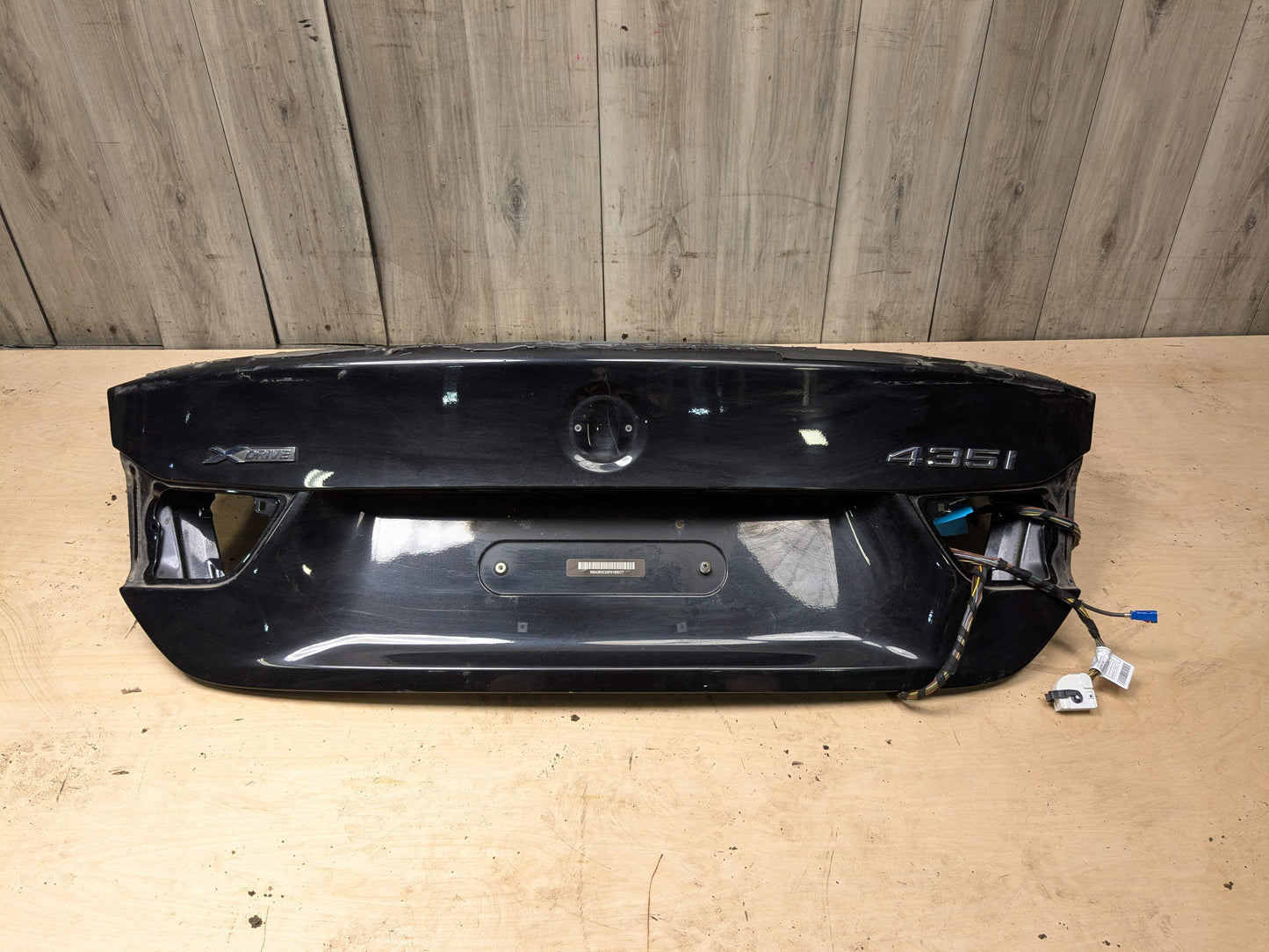 14-20 OEM BMW F32 428 430 435 440 Rear Trunk Lid Panel Deck Shell Black 475