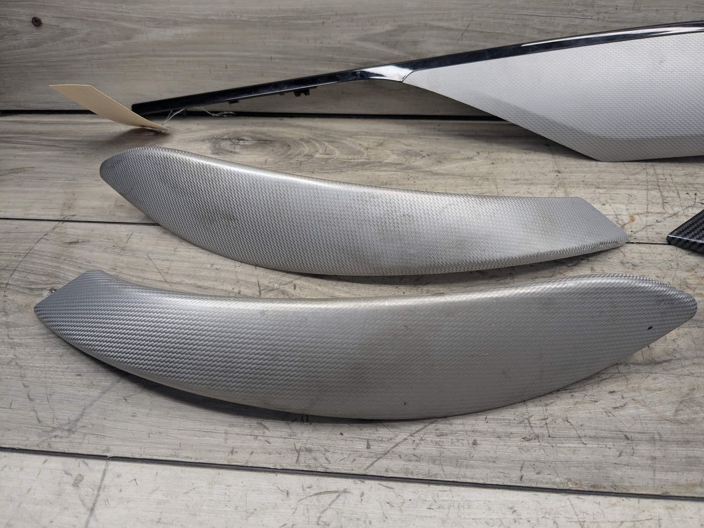 OEM BMW F30 F31 F32 F33 F36 Center Console Dash Door Interior Trim Aluminum SET