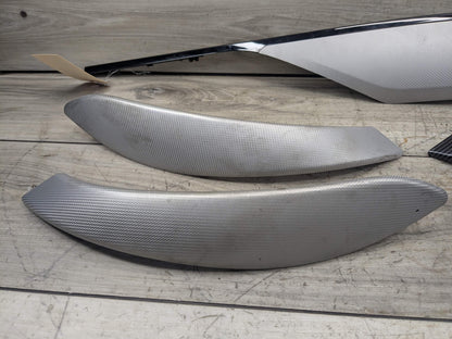 OEM BMW F30 F31 F32 F33 F36 Center Console Dash Door Interior Trim Aluminum SET