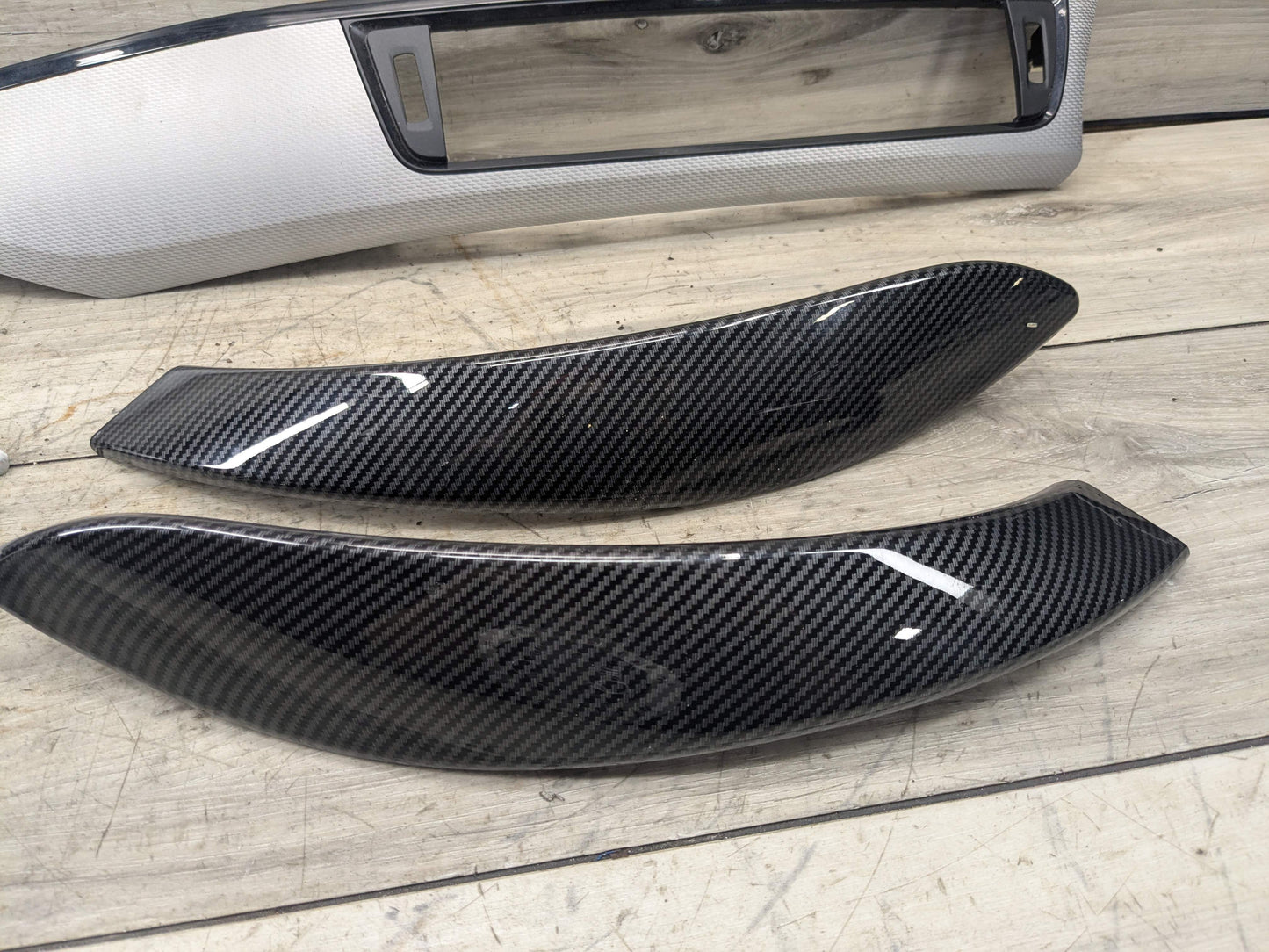 OEM BMW F30 F31 F32 F33 F36 Center Console Dash Door Interior Trim Aluminum SET