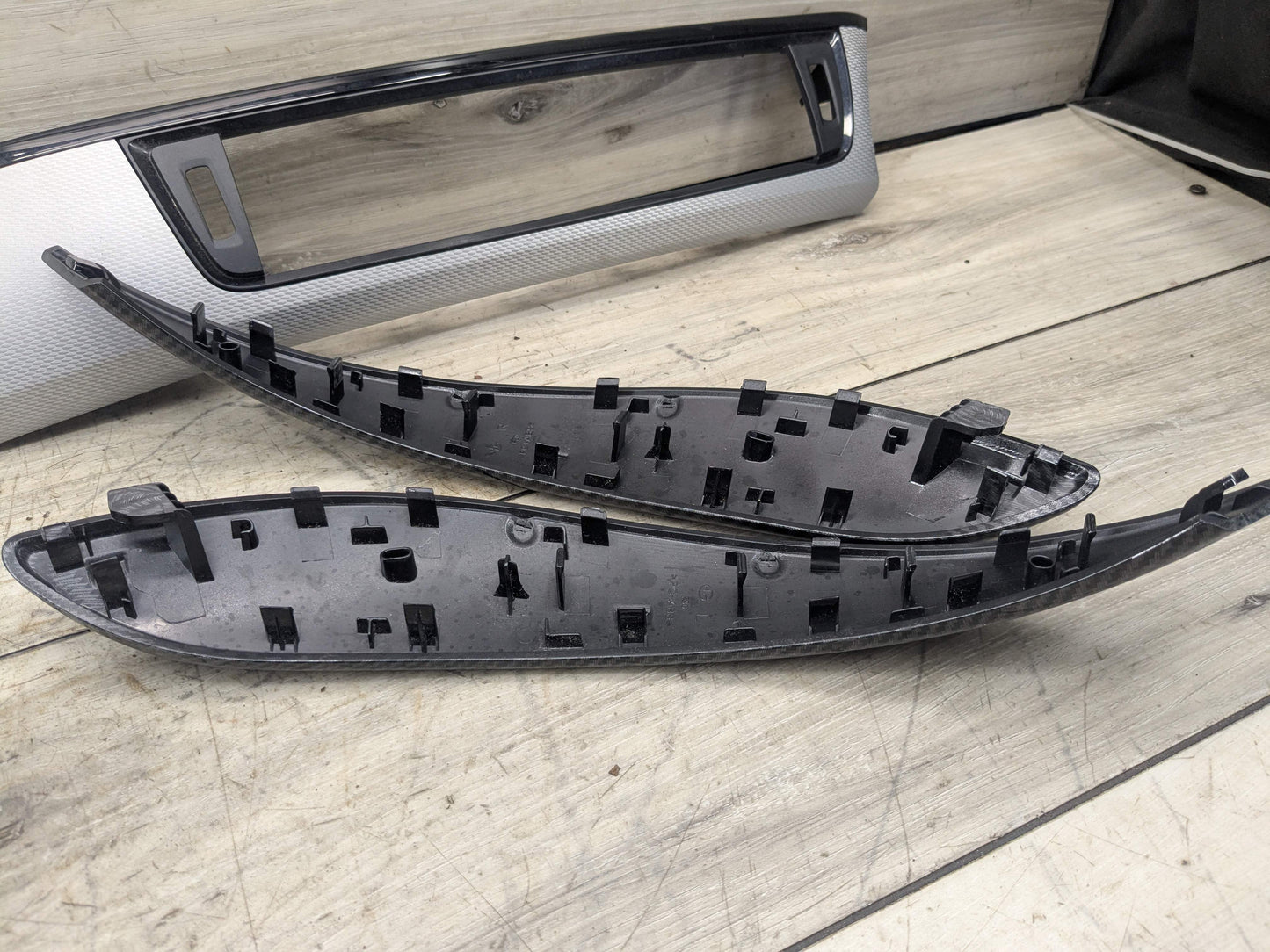 OEM BMW F30 F31 F32 F33 F36 Center Console Dash Door Interior Trim Aluminum SET