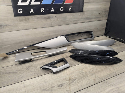 OEM BMW F30 F31 F32 F33 F36 Center Console Dash Door Interior Trim Aluminum SET