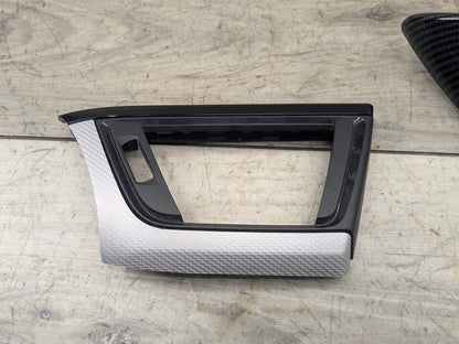 OEM BMW F30 F31 F32 F33 F36 Center Console Dash Door Interior Trim Aluminum SET