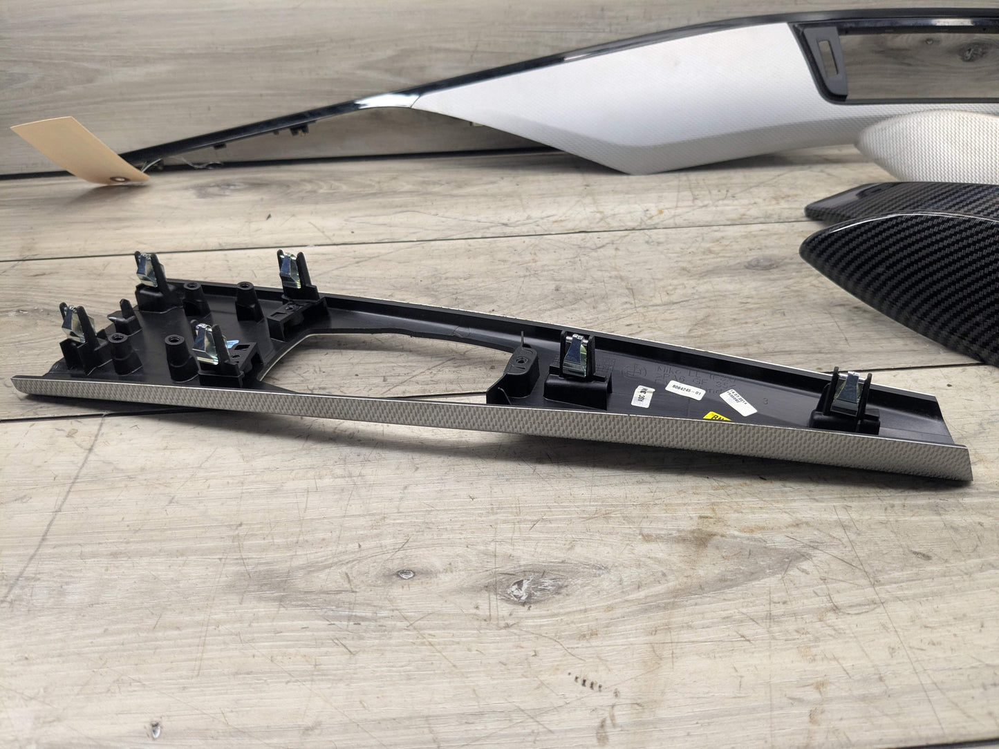 OEM BMW F30 F31 F32 F33 F36 Center Console Dash Door Interior Trim Aluminum SET