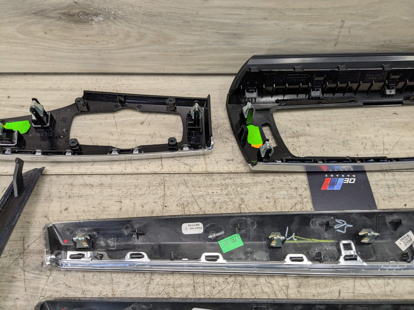 *OEM BMW F25 F26 X3 X4 Door Dashboard Center Console Shifter Panel Trim Wood SET