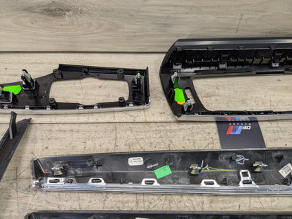 *OEM BMW F25 F26 X3 X4 Door Dashboard Center Console Shifter Panel Trim Wood SET
