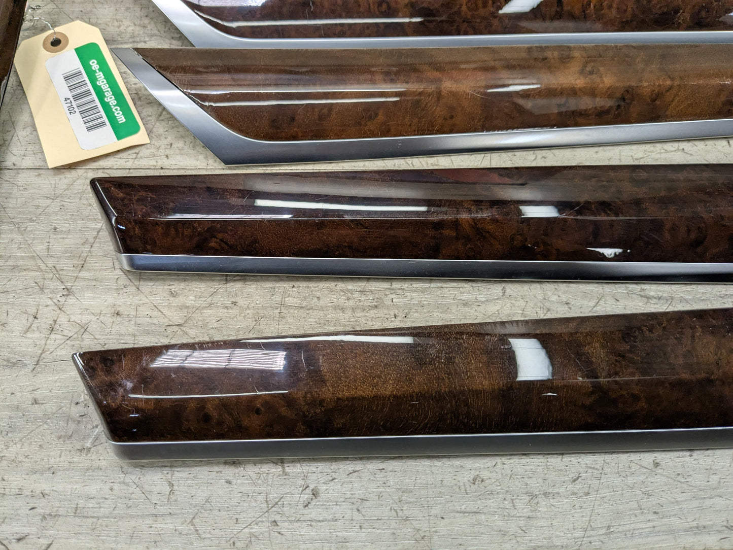*OEM BMW F25 F26 X3 X4 Door Dashboard Center Console Shifter Panel Trim Wood SET