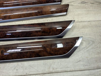 *OEM BMW F25 F26 X3 X4 Door Dashboard Center Console Shifter Panel Trim Wood SET