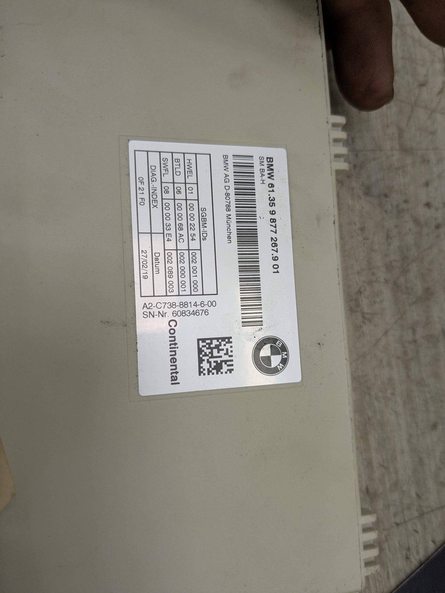 OEM BMW G01 G05 G12 G20 G26 G30 G80 X3 M4 Front Left Right Seat Control Module