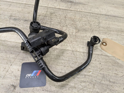12-18 OEM BMW F22 F33 F87 M2 N55 Fuel Tank Ventilation Breather Valve w/ Pipes