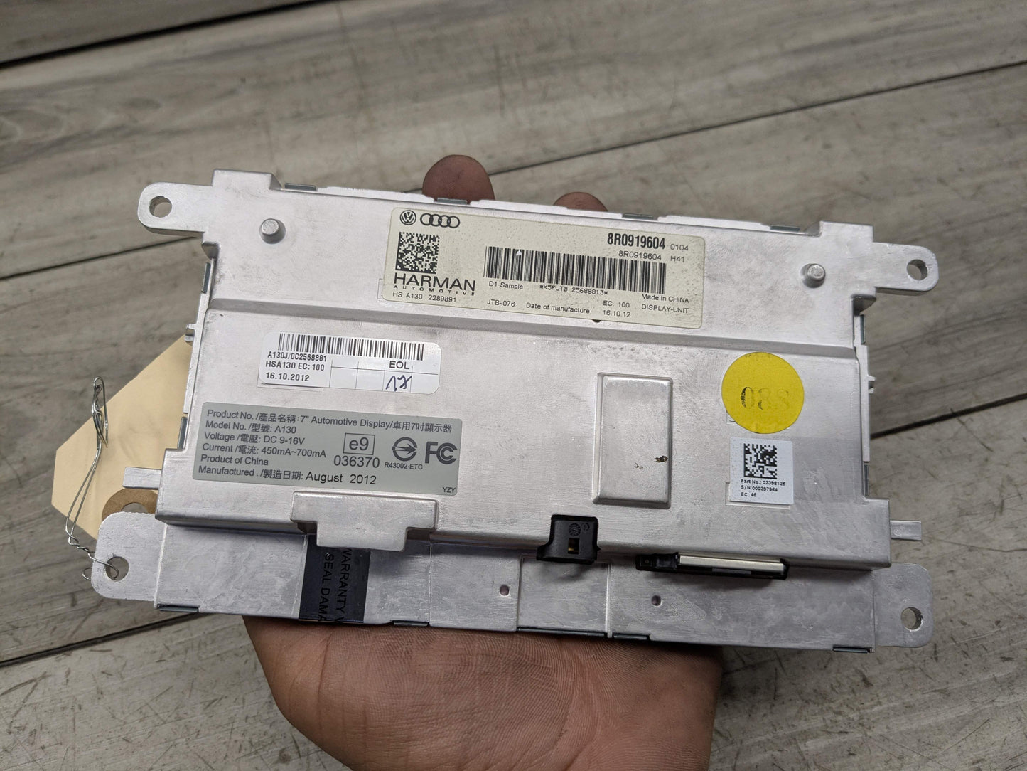OEM AUDI A4 A5 Q5 Q7 S4 S5 SQ5 Dash Center Display Navigation Screen Monitor
