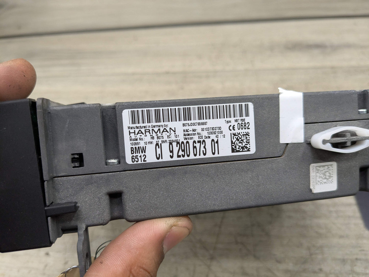 OEM BMW F02 F10 F13 F15 535 750 REAR Entertainment CD DVD Changer Player HARMAN