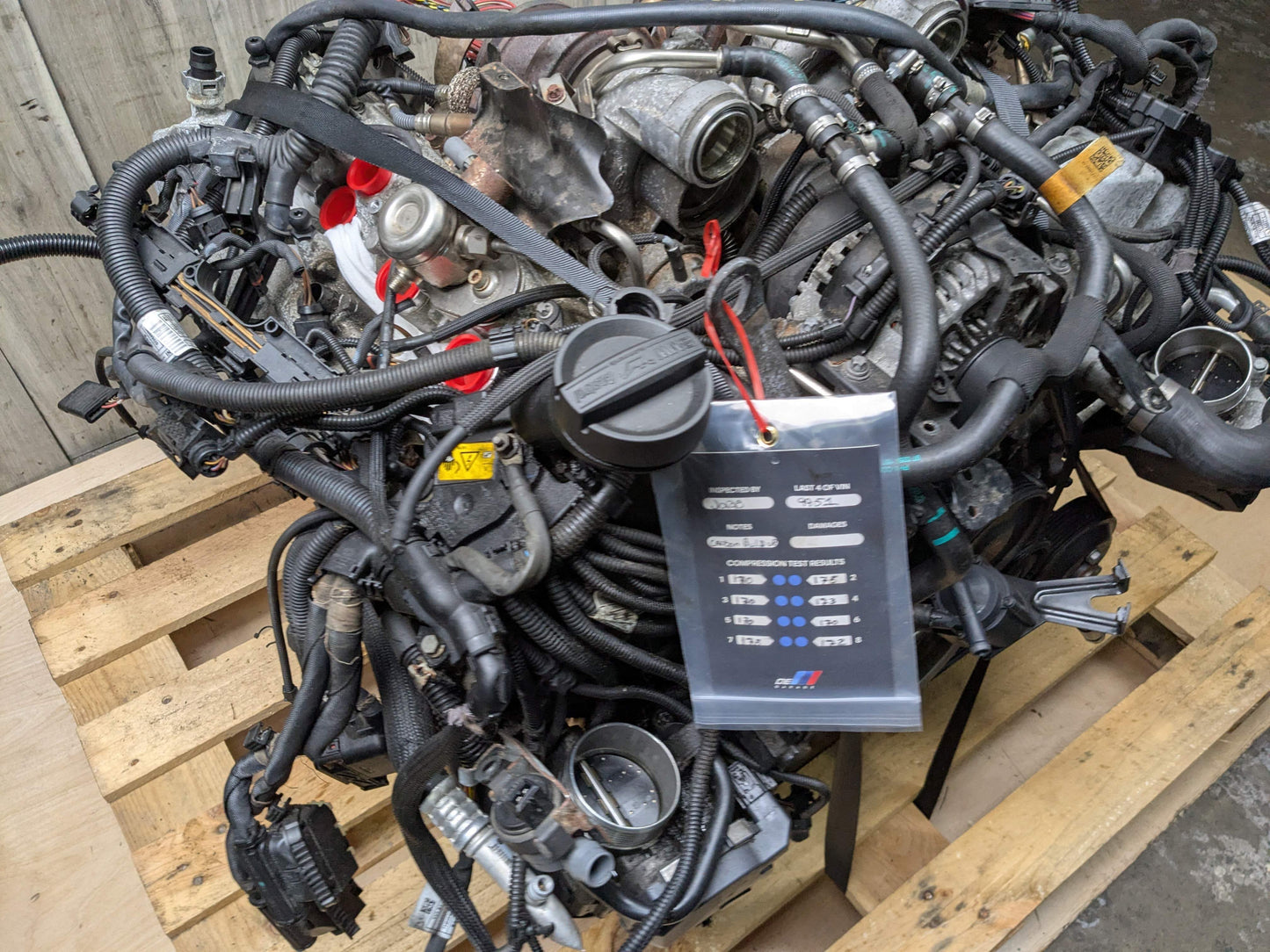 13-15 OEM BMW F01 F02 N63TU RWD Engine Long Block V8 4.4L w/ Turbo 190k