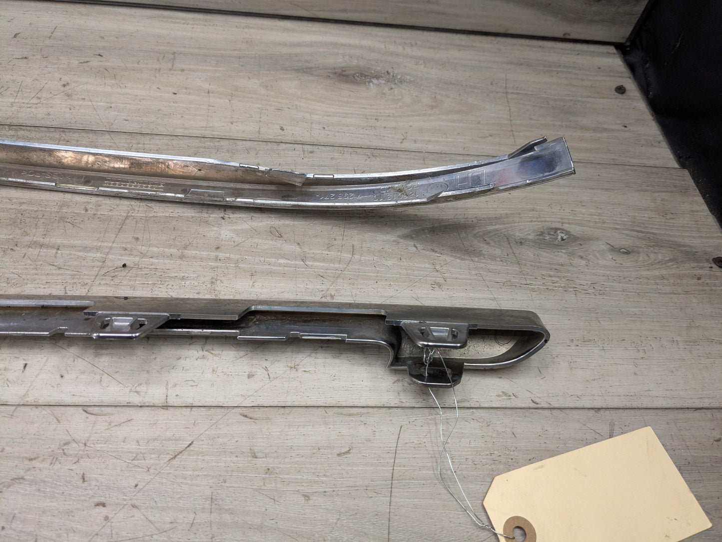 13-15 OEM BMW F01 F02 Front Bumper Lower Left Right Chrome Molding Trims SET (4)