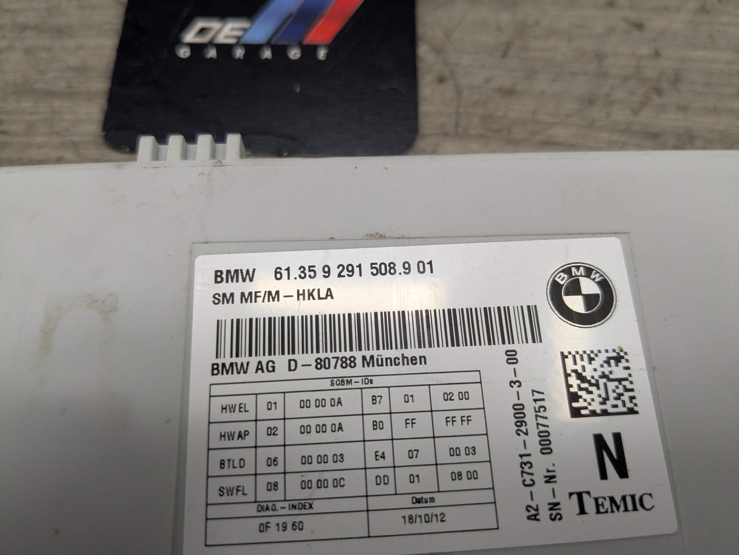 10-19 OEM BMW F30 F10 F12 F13 F01 F02 X3 X4 Left Right Seat Control Module