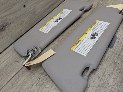 14-18 OEM BMW F15 F85 X5 X5M Left Right Interior Sun Visor Leather PAIR