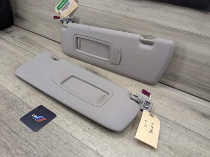 14-18 OEM BMW F15 F85 X5 X5M Left Right Interior Sun Visor Leather PAIR