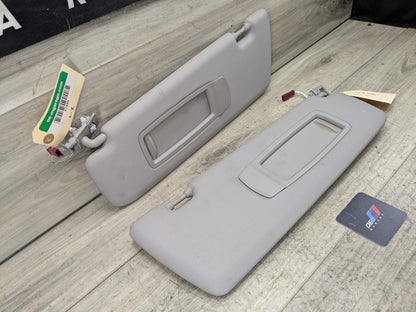 14-18 OEM BMW F15 F85 X5 X5M Left Right Interior Sun Visor Leather PAIR