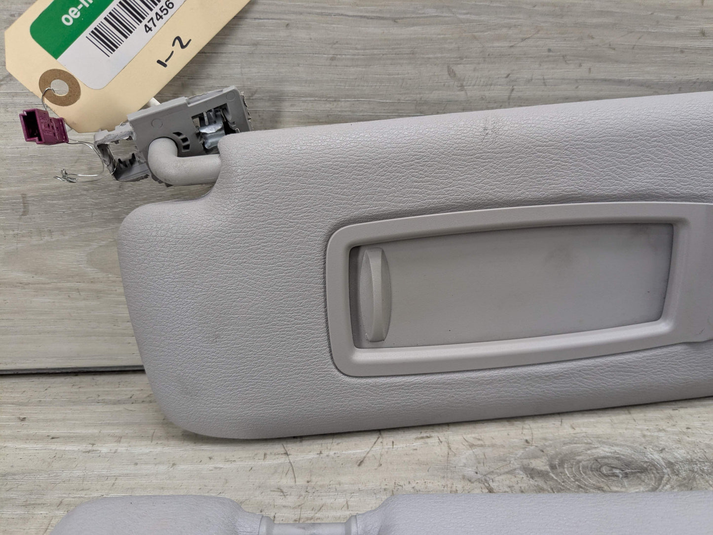 14-18 OEM BMW F15 F85 X5 X5M Left Right Interior Sun Visor Leather PAIR