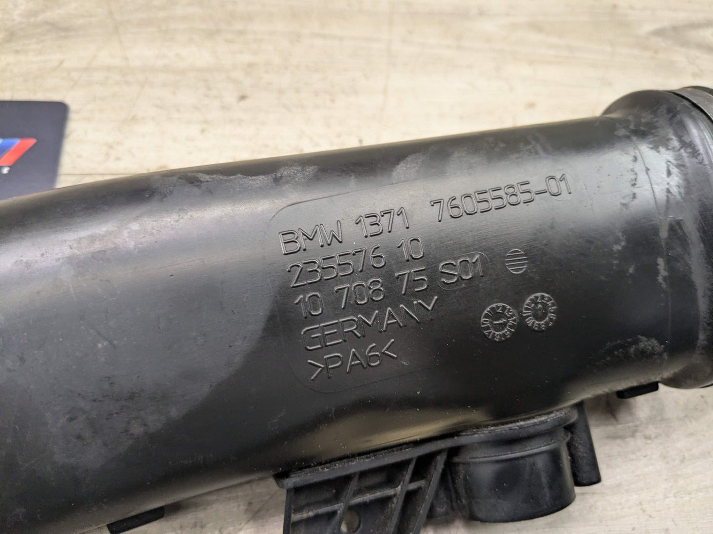 09-19 OEM BMW F12 F13 F15 F16 X5 X6 Front Right Intercooler Upper Charge Pipe