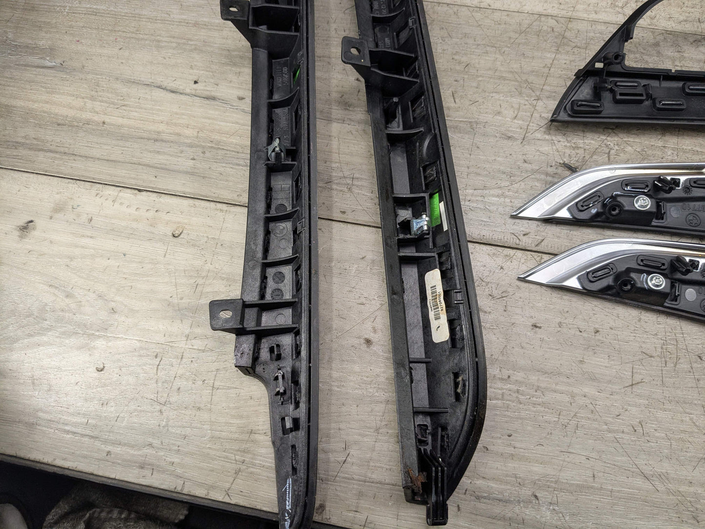 14-18 OEM BMW F15 X5 M Dash Door Panel Fine Wood Interior Trim Cover SET 8