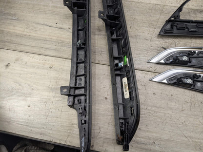 14-18 OEM BMW F15 X5 M Dash Door Panel Fine Wood Interior Trim Cover SET 8
