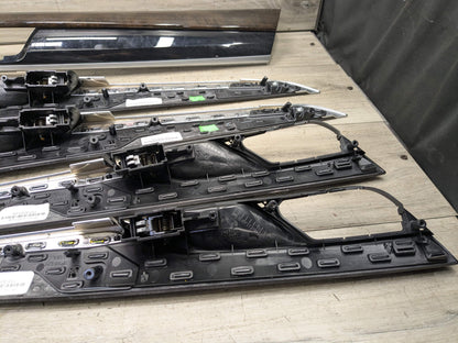 14-18 OEM BMW F15 X5 M Dash Door Panel Fine Wood Interior Trim Cover SET 8