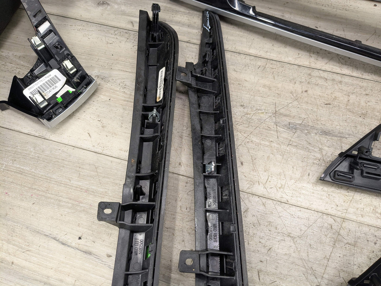 14-18 OEM BMW F15 X5 M Dash Door Panel Fine Wood Interior Trim Cover SET 8