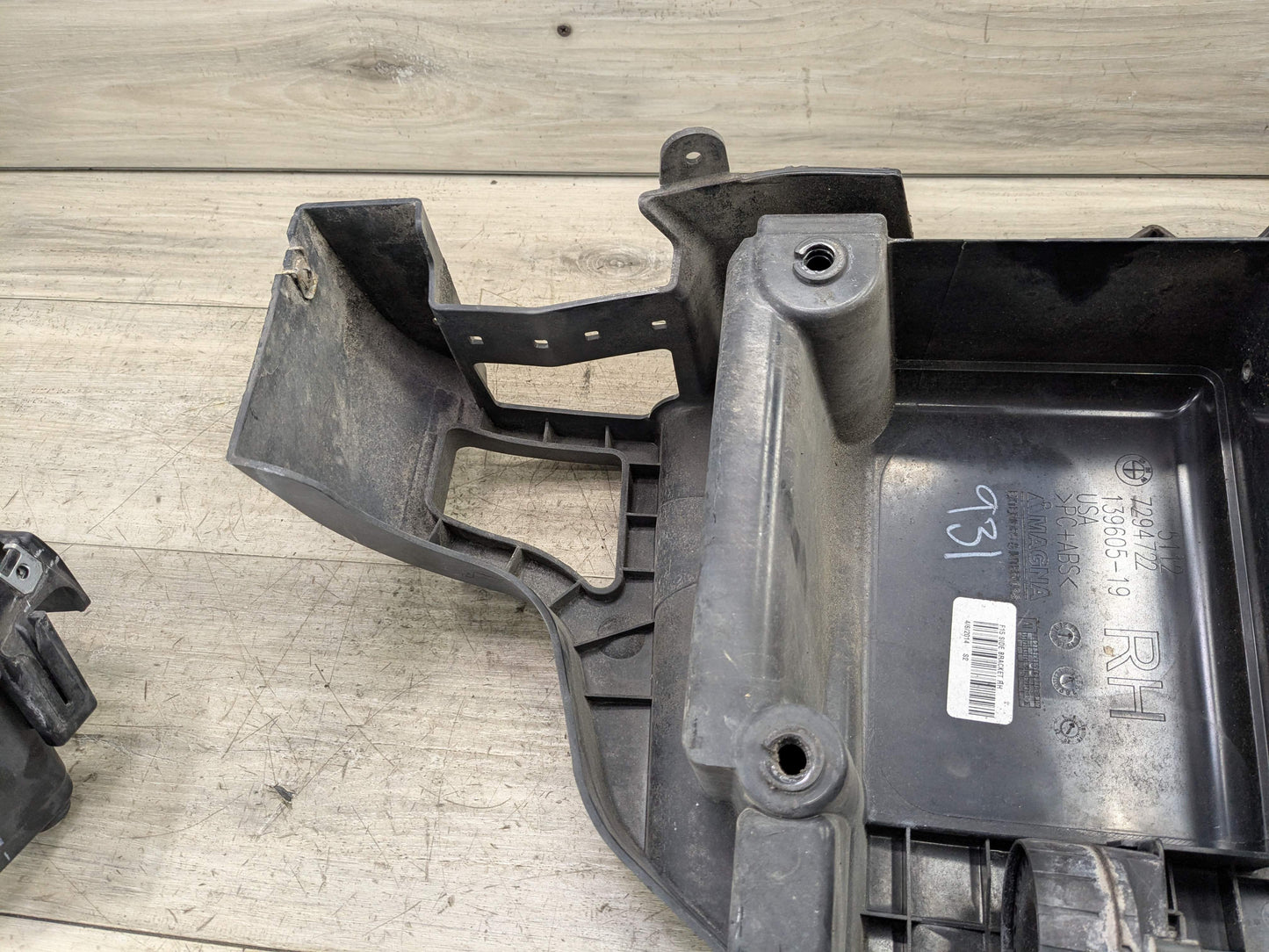 14-18 OEM BMW F15 X5 REAR Right Passenger Bumper Support Bracket Mounts PAIR