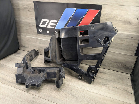 14-18 OEM BMW F15 X5 REAR Right Passenger Bumper Support Bracket Mounts PAIR